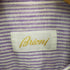 ブリオーニ BRIONI B/D ショートスリーブストライプリネンシャツ メンズ